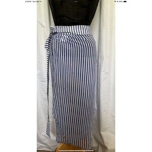 Mary Square Sarong Beach Coverup Lined Blue Renee Sarong NWT S/M Skirt 59864